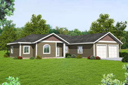 House Plan House Plan #28650 Angled Front Elevation