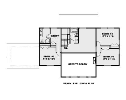 Second Floor for House Plan #039-00713