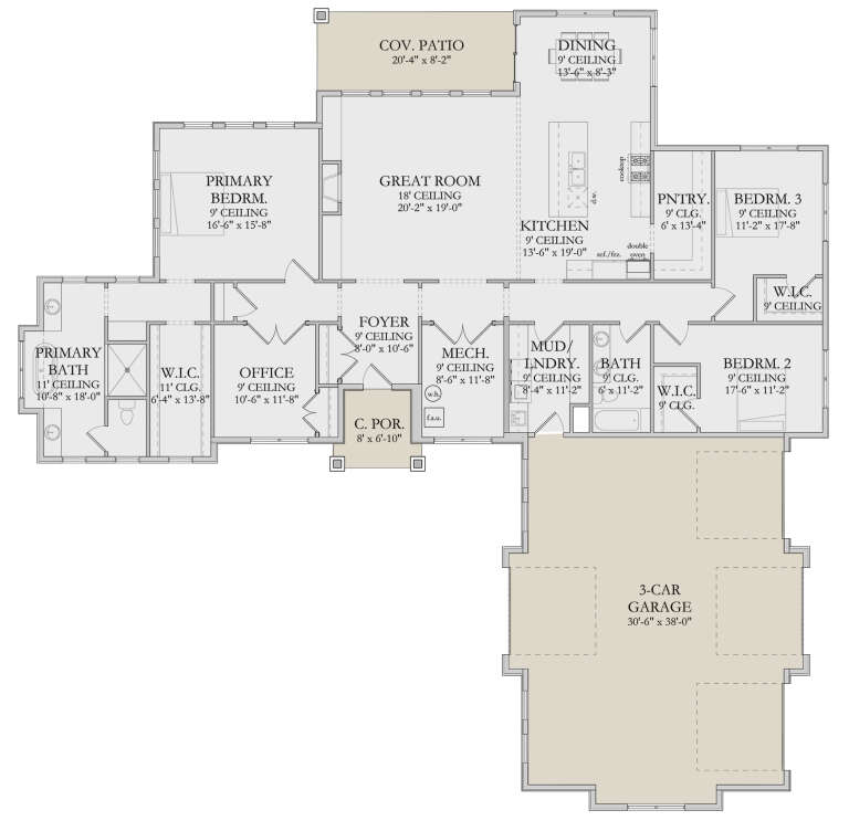 House Plan House Plan #28656 Drawing 1