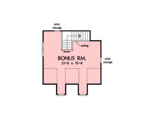 Bonus Room for House Plan #2865-00367