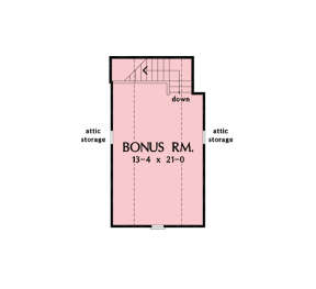Bonus Room for House Plan #2865-00368