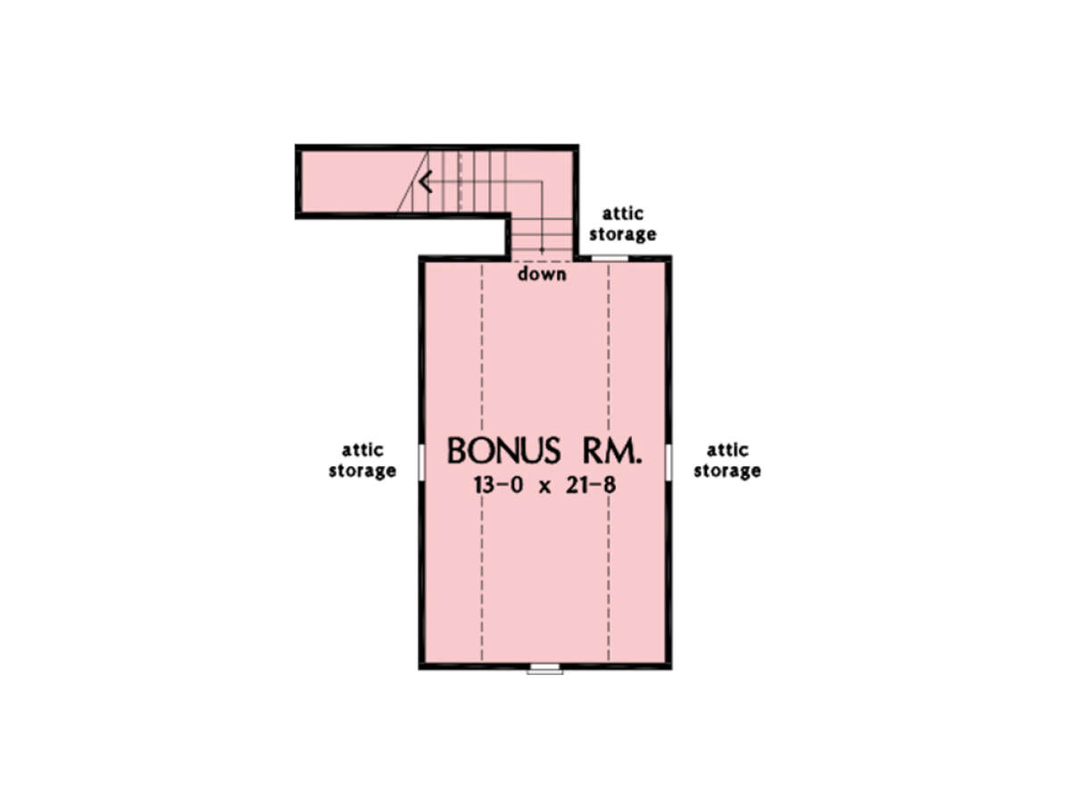 Bonus Room for House Plan #2865-00369