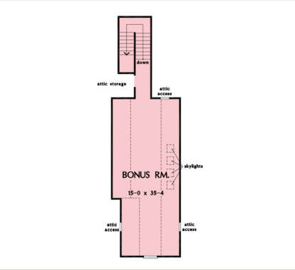 Bonus Room for House Plan #2865-00370