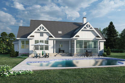 Modern Farmhouse House Plan #2865-00371 Elevation Photo