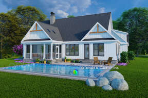 Modern Farmhouse House Plan #2865-00372 Elevation Photo