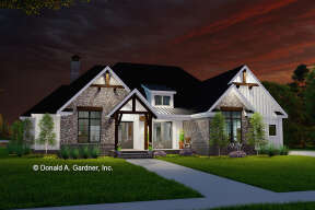 Modern Farmhouse House Plan #2865-00373 Elevation Photo