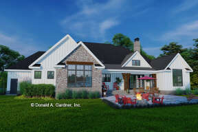 Modern Farmhouse House Plan #2865-00373 Elevation Photo