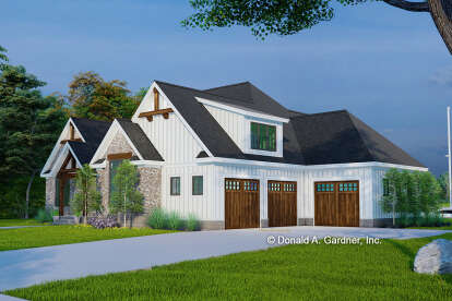 Modern Farmhouse House Plan #2865-00373 Elevation Photo