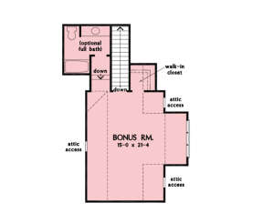 Bonus Room for House Plan #2865-00373