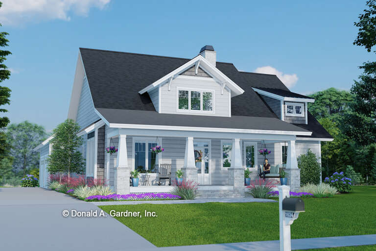 House Plan House Plan #28673 Angled Front Elevation