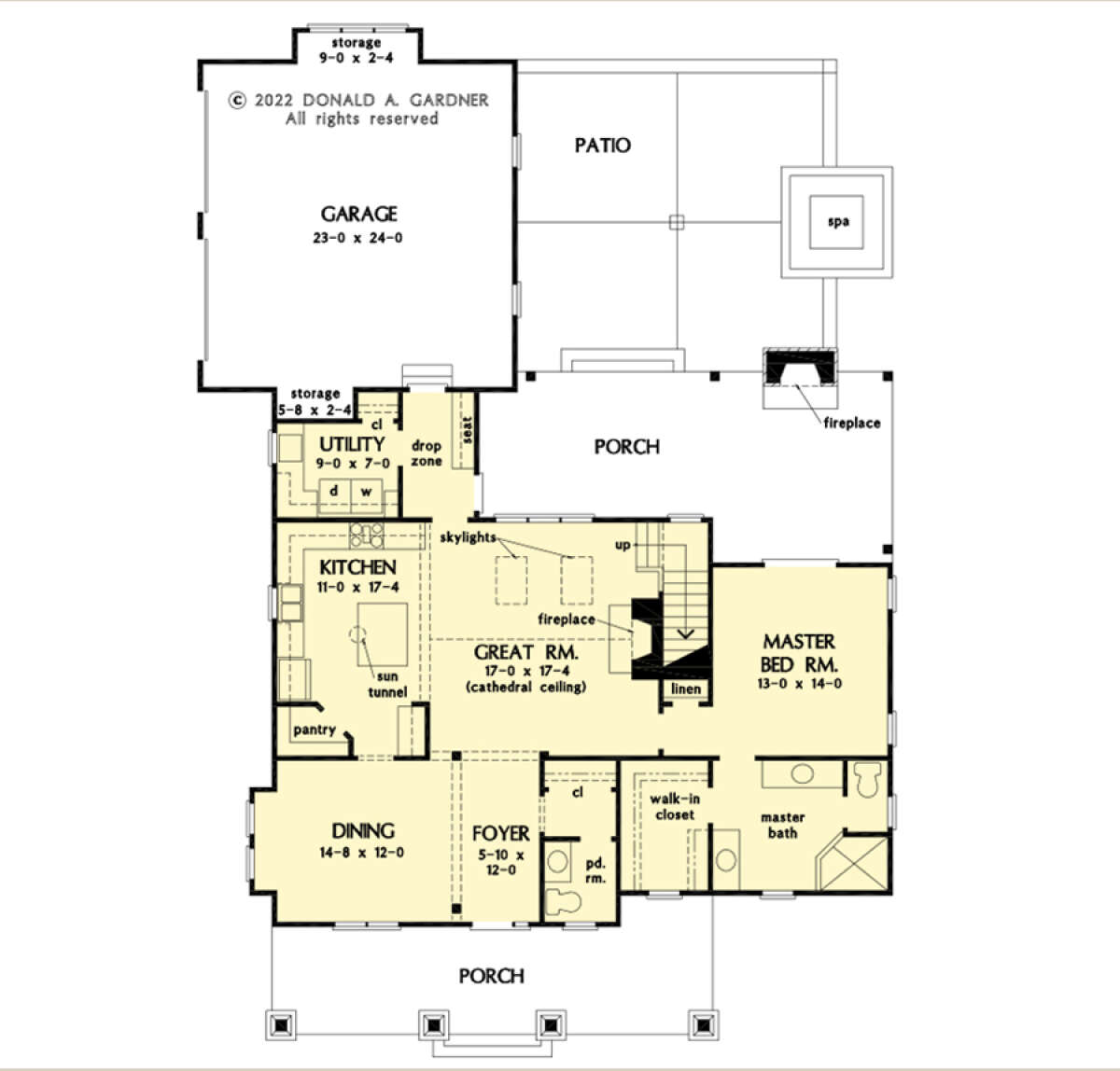 Craftsman Plan: 1,999 Square Feet, 3 Bedrooms, 2.5 Bathrooms - 2865-00374