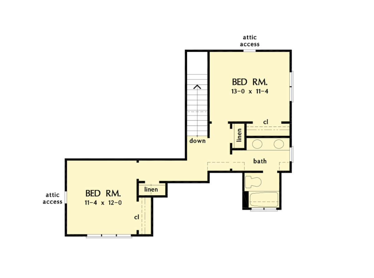 Second Floor for House Plan #2865-00374