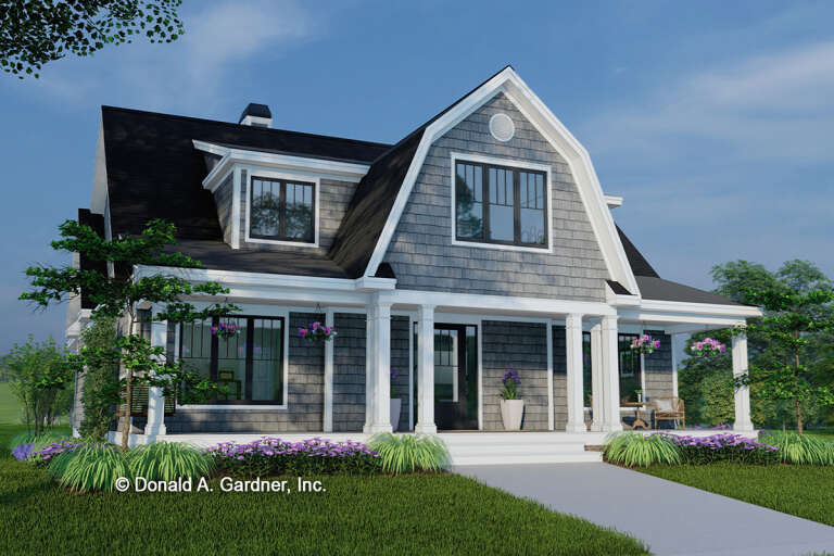 House Plan House Plan #28674 Angled Front Elevation