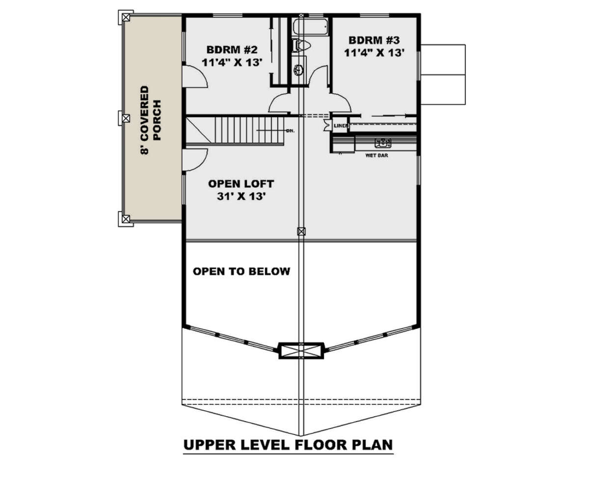 Second Floor for House Plan #039-00714