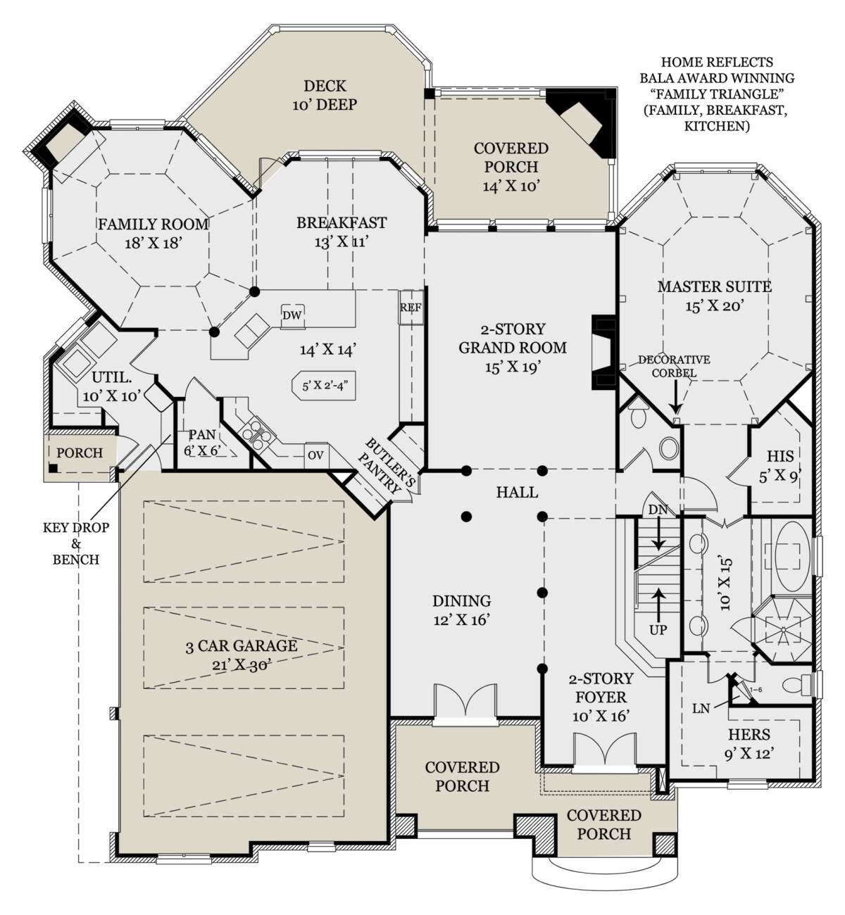 Main Floor  for House Plan #4195-00052
