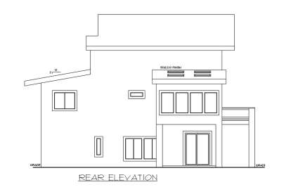 Modern House Plan #039-00715 Elevation Photo