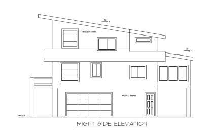 Modern House Plan #039-00715 Elevation Photo