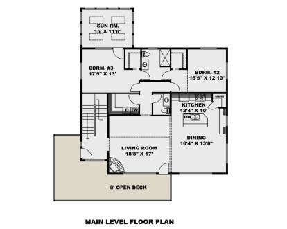 Main Floor for House Plan #039-00715