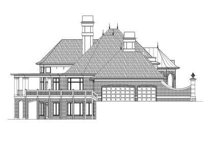 European House Plan #4195-00053 Elevation Photo