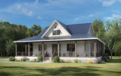 Modern Farmhouse House Plan #009-00334 Elevation Photo