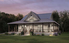 Modern Farmhouse House Plan #009-00334 Elevation Photo