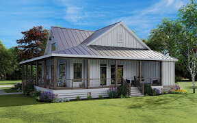 Modern Farmhouse House Plan #009-00334 Elevation Photo