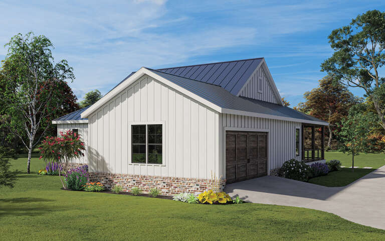 Modern Farmhouse House Plan #009-00334 Elevation Photo