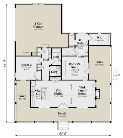 Main Floor  for House Plan #009-00334