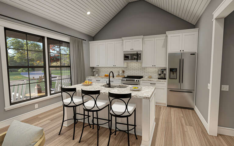 Modern Farmhouse House Plan #009-00334 Additional Photo