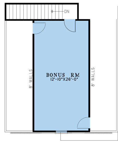 Bonus Room for House Plan #8318-00339