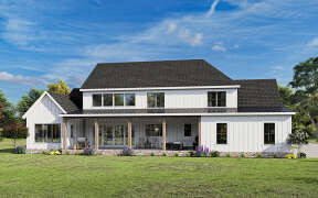 Modern Farmhouse House Plan #009-00335 Elevation Photo