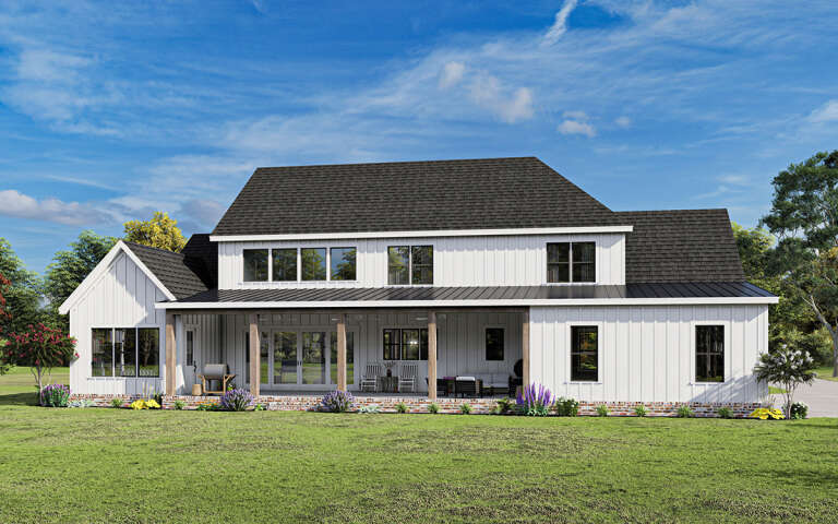 Modern Farmhouse House Plan #009-00335 Elevation Photo