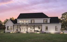 Modern Farmhouse House Plan #009-00335 Elevation Photo