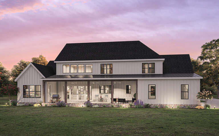 Modern Farmhouse House Plan #009-00335 Elevation Photo