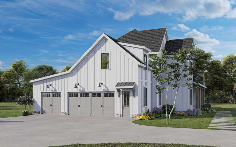 Modern Farmhouse House Plan #009-00335 Elevation Photo