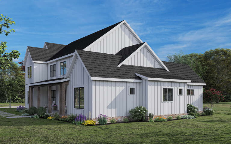 Modern Farmhouse House Plan #009-00335 Elevation Photo
