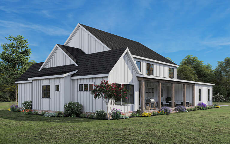 Modern Farmhouse House Plan #009-00335 Elevation Photo