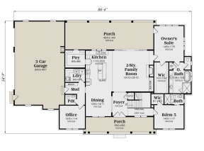 Main Floor  for House Plan #009-00335