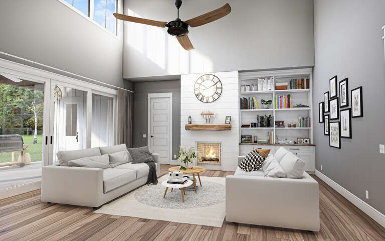 Modern Farmhouse House Plan #009-00335 Additional Photo