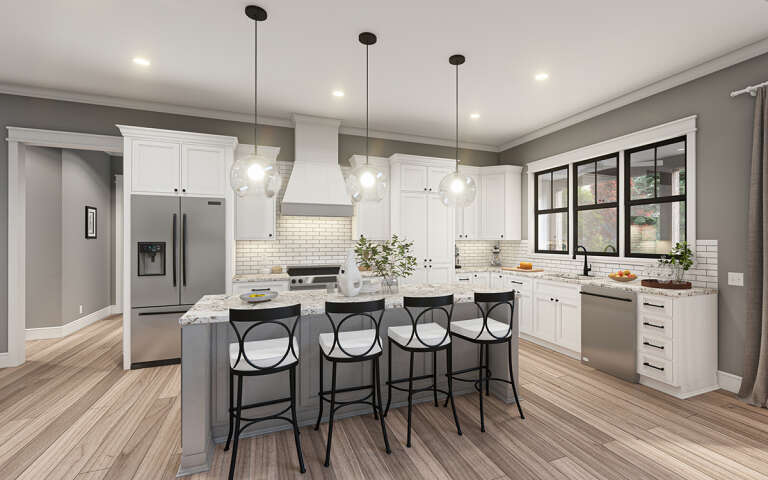 Modern Farmhouse House Plan #009-00335 Additional Photo