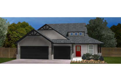 Craftsman House Plan #677-00014 Elevation Photo