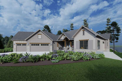 Craftsman House Plan #425-00049 Elevation Photo