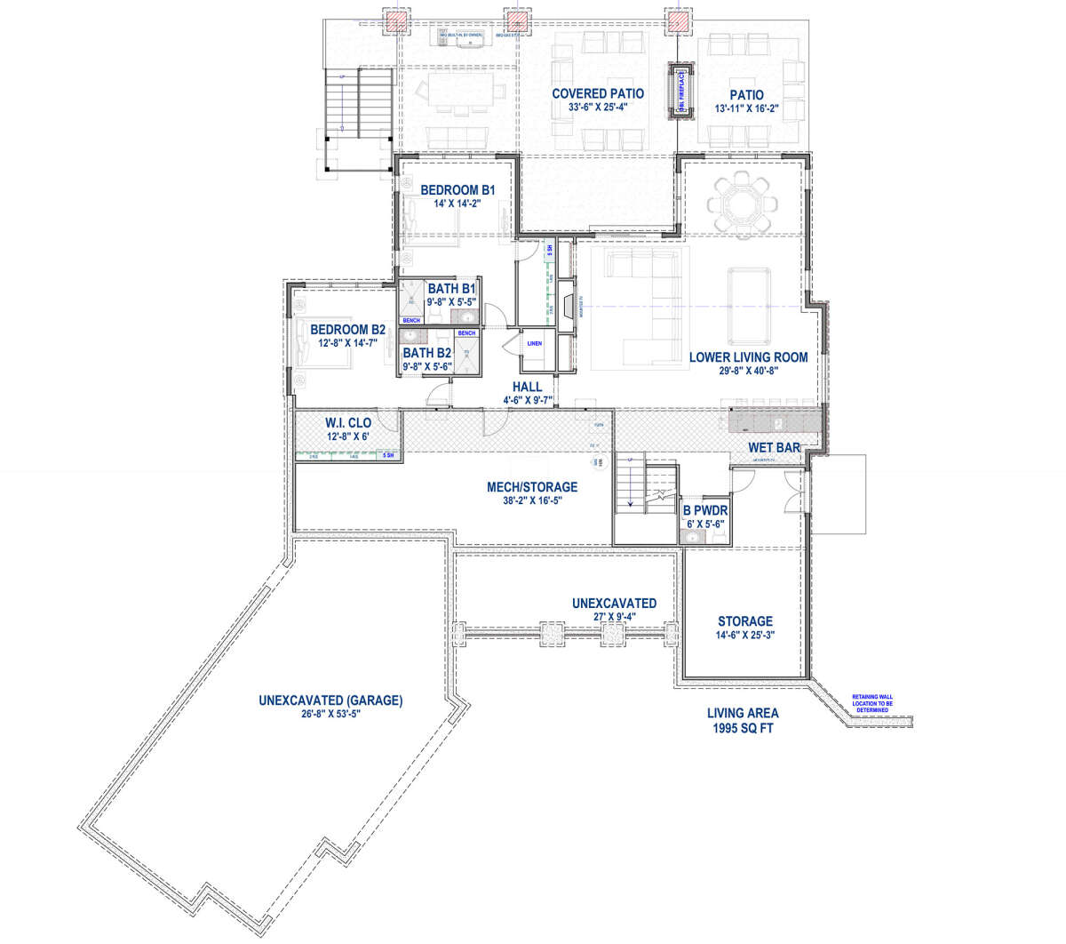 Basement for House Plan #425-00049