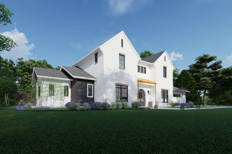 Modern Transitional House Plan #425-00050 Elevation Photo