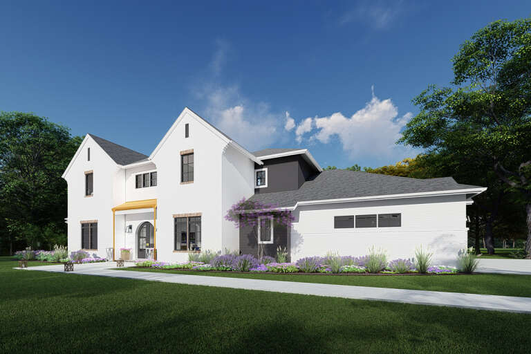 Modern Transitional House Plan #425-00050 Elevation Photo