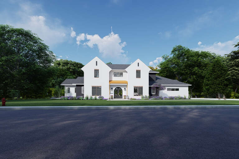 Modern Transitional House Plan #425-00050 Elevation Photo