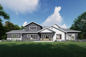 Modern Transitional House Plan #425-00050 Elevation Photo