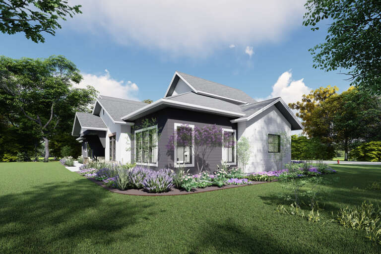Modern Transitional House Plan #425-00050 Elevation Photo