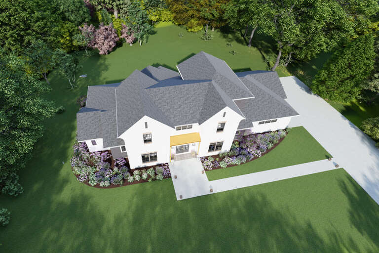 Modern Transitional House Plan #425-00050 Elevation Photo
