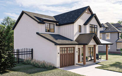 Modern Farmhouse House Plan #963-00744 Elevation Photo